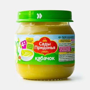 Пюре Сады Придонья Кабачок с 4мес ст/б 80г
