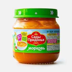 Пюре Сады Придонья Морковь с 5мес ст/б 80г