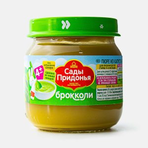 Пюре Сады Придонья Брокколи с 4мес ст/б 80г