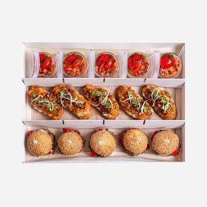 Набор фуршетный Изысканный 60г*5шт/70г*5шт/60г*5шт