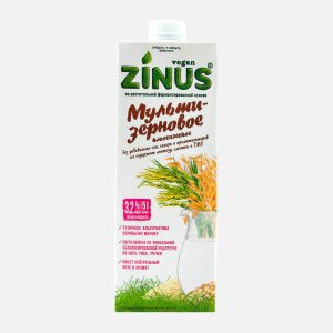Продукт на растит сырье Зинус Веган Напиток Мультизерновое 3.2% т/п 1л