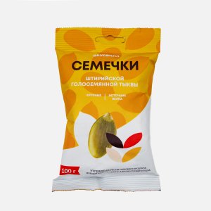 Семечки Вкусвилл штирийской голосемянной тыквы 100г