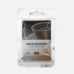 Кофе Вкусвилл Бразилия молотый 10г 
