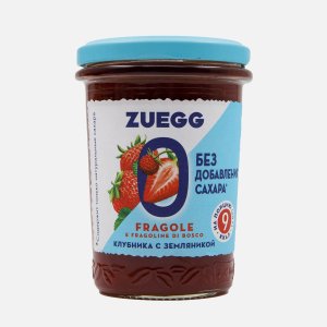Конфитюр Цуегг Клубника с земляникой без сахара ст/б 220г