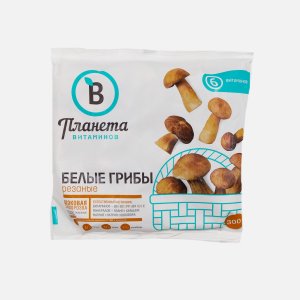 Грибы Планета Витаминов Белые резаные с/м 300г