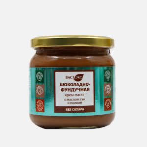 Крем-паста Вастэко шоколадно-фундуч с маслом ГХИ без сахара ст/б 380г