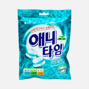 Карамель Лотте Энитайм Молочная мята леденцовая 60г