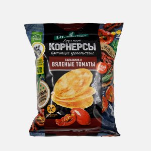 Чипсы Др Корнер Корнерсы кукурузно-рисовые с вялеными томатами и бальзамиком 50г