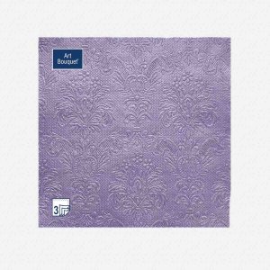 Салфетки Арт букет Барокко Лиловый палевый бум 33*33см 3сл 16лист