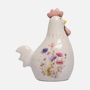 Фигурка декоративная Курочка L14 W8 H18см керамика 815123