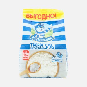 Творог Простоквашино рассыпчатый 5% пл/пак 480г