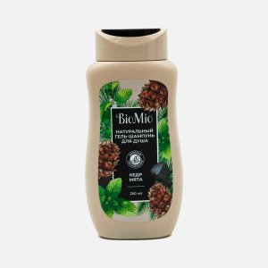 Гель-шампунь д/душа БиоМио Мята и кедр мужской 250мл