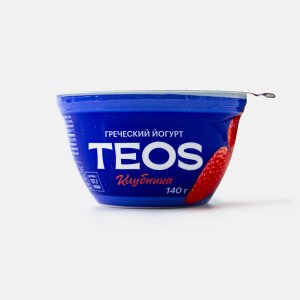 Йогурт Теос Греческий Клубника 2% пл/ст 140г