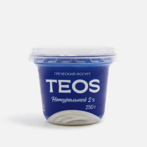 Йогурт Теос Греческий натуральный 2% пл/ст 250г
