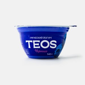 Йогурт Теос Греческий Черника 2% пл/ст 140г