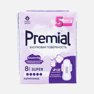 Прокладки Премиал Супер Винз с крылышками 8шт