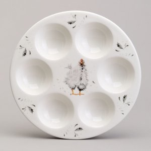 Блюдо Лефард на 6 яиц Фани Хенс 18х18х2,5см керамика 358-2292