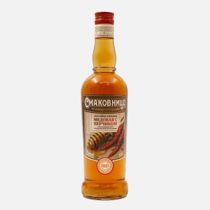Настойка Смаковница Медовая с перчиком горькая 37% ст/б 0,5л