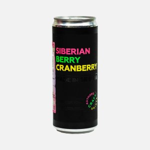 Продукция алкогольная Сибирская ягода Клюква плодовая газированная полусладкая 8% ж/б 0,33л