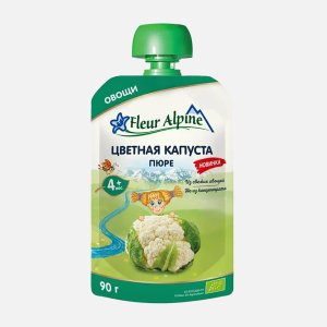 Пюре Флер Альпин Цветная капуста с 4мес дой/пак 90г