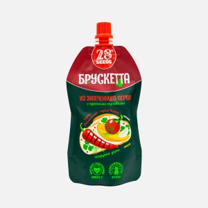 Брускетта 28 Сидс из запеченого перца с пряными травами дой/пак 150г
