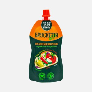 Брускетта 28 Сидс Средиземноморская с прованскими травами дой/пак 150г