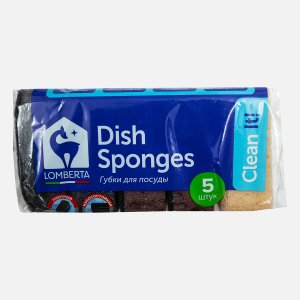 Губки Ломберта Сканди кухонные крупнопористые 5шт поролон