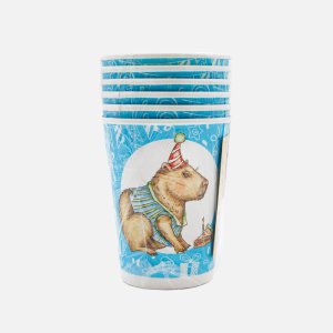 НаборНДПлей стакановКапибара-праздн всегда с собой250мл6шт бум12,4*7,4