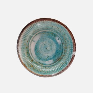 Набор НД Плей тарелок Керамика зеленая d180мм 6шт бум 24*20*0,5см