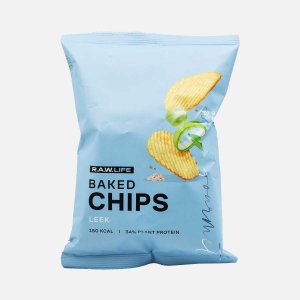 Чипсы Рав Лайф Лук порей рисовые с растительным протеином 35г