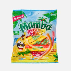 Конфеты Мамба Пляжный твист ассорти жевательные 150г