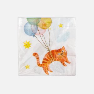 Салфетки Фиоленто Котики Нежность 16,5см 2сл бум 12шт