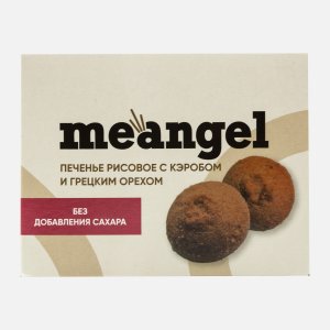Печенье МиЭнджел с кэробом и грецким орехом без сахара 100г