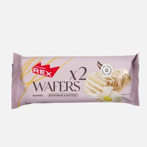 Вафли Протеин Рекс Ваниль протеиновые глазированные 50г