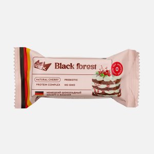 Пирожное Протеин Рекс Вокруг света Черный лес протеиновое 40г