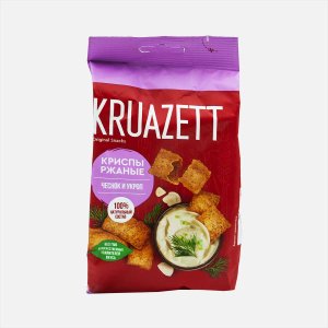 Сухарики Круазетт Криспы ржаные с чесноком/укропом 70г