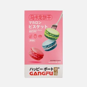 Печенье-сэндвич Ганг-Фу Макарон с клубничным вкусом 50г