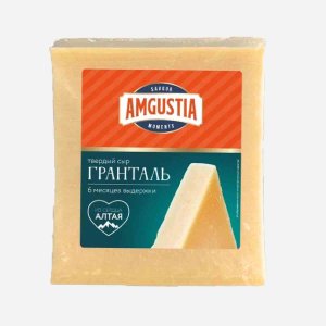 Сыр Амгустия Гранталь выдерж 360сут тверд 45% вес