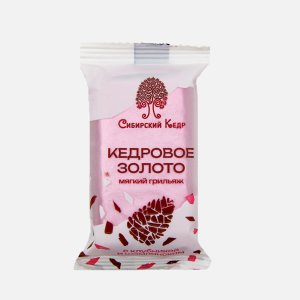 Батончик Сибирский кедр Кедровое золото клубника с шампанским 35г