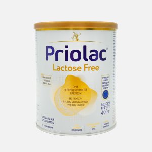 Смесь Приолак Безлактозная сухая с рождения ж/б 400г