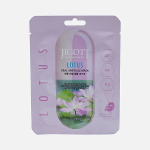 Маска Джиготт д/лица тканевая ампульная с экст лотоса 27мл