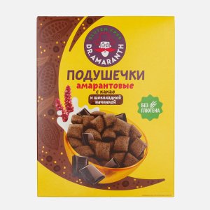 Подушечки Др.Амарант амарантовые какао/шоколадная начинка без глютена 180г