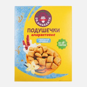 Подушечки Др.Амарант амарантовые вкус ванили б/глютена 180г