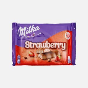 Батончик Милка шоколадный с клубникой 182,5г
