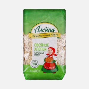 Хлопья Алейка Овсяные пл/пак 400г