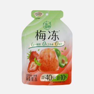 Желе Лиулумел Зеленая слива и клубника фруктовое 120г