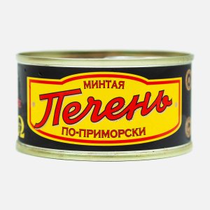 Печень минтая Кайтес по-приморски ГОСТ ж/б/кл 120г
