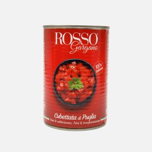 Томаты Россо Гаргано нарезан кубиками в с/с 400г