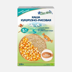 Каша Флер Альпин Кукурузно-рисовая с 5мес к/к 175г