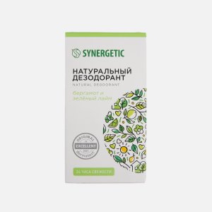 Дезодорант Синергетик Бергамот/зеленый лайм ролик 50мл